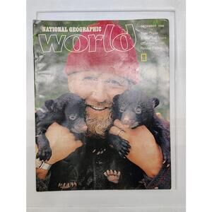 National Geographic World Magazine December 1980 Issue with Bear Cubs Cover